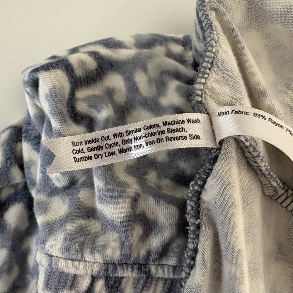 Soma Cool Nights Gray Animal Print Pajama Pants - Picture 12 of 16